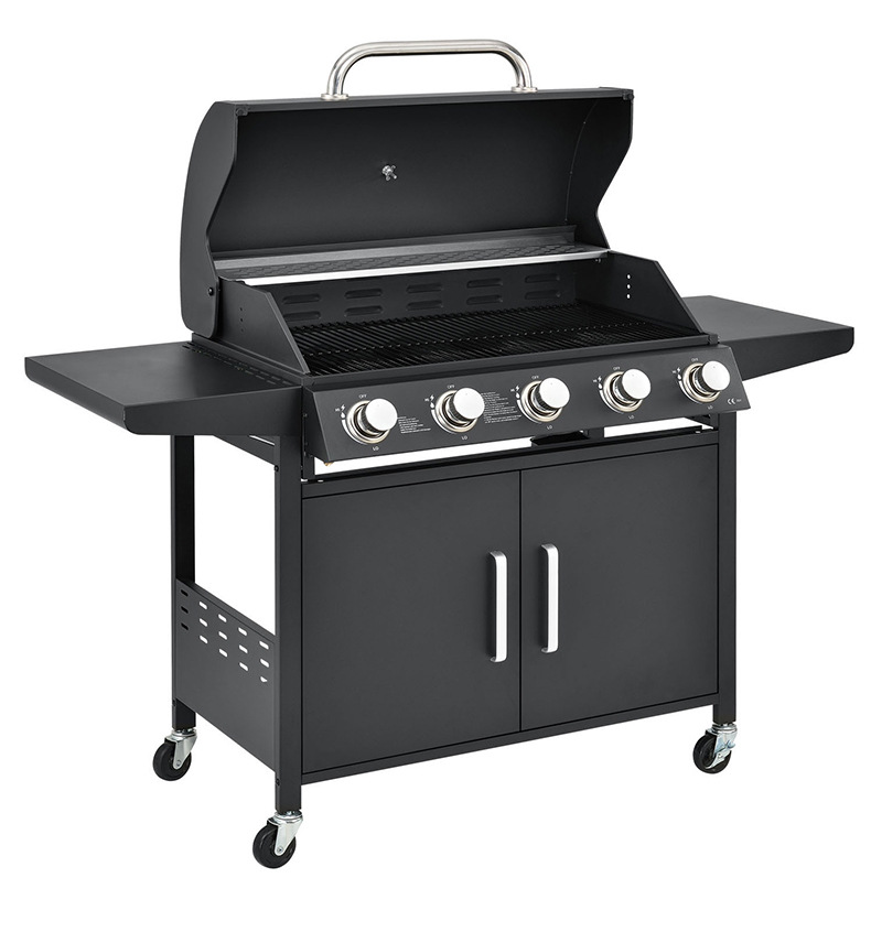 燃气烧烤炉酒店别墅庭院烧烤架液化气烧烤炉家用商用烤肉架出口