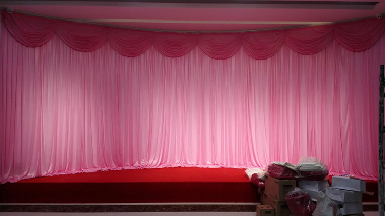 婚庆道具背景纱幔打底纱幔婚礼舞台幕布背景帷幔创意打底布曼包邮