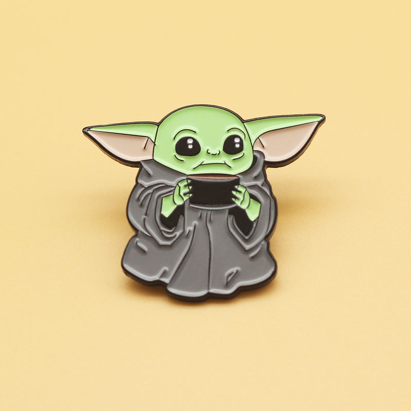 尤达宝宝卡通胸针星球大战金属徽章牛仔裤装饰别针批发速卖通爆款
