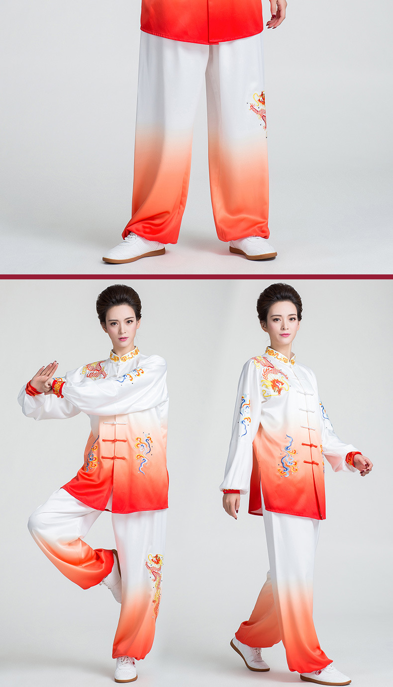 古韵中华新款太极服女时尚中国风比赛表演服练功服男春秋太极服装