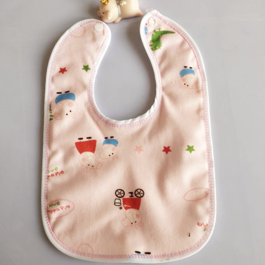 厂家直销水晶绒压缝围兜 婴儿宝宝口水兜 婴童用品围嘴 新款