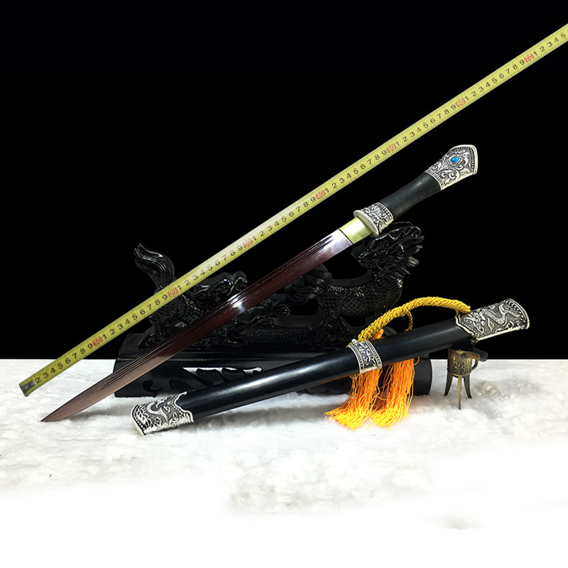 龙泉周匠刀剑宝剑唐剑手工唐横刀直款武术兵器工艺品批发 未开刃
