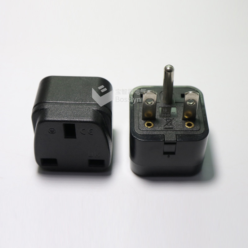 宝智霖供应6-15p美标转英标转换插头 uk-5美国旅游留学电源转接头