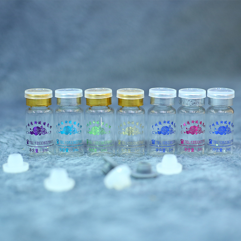 个3ml喷涂西林玻璃瓶喷涂管制瓶卡口原液瓶 药品瓶精华瓶安瓿瓶￥0
