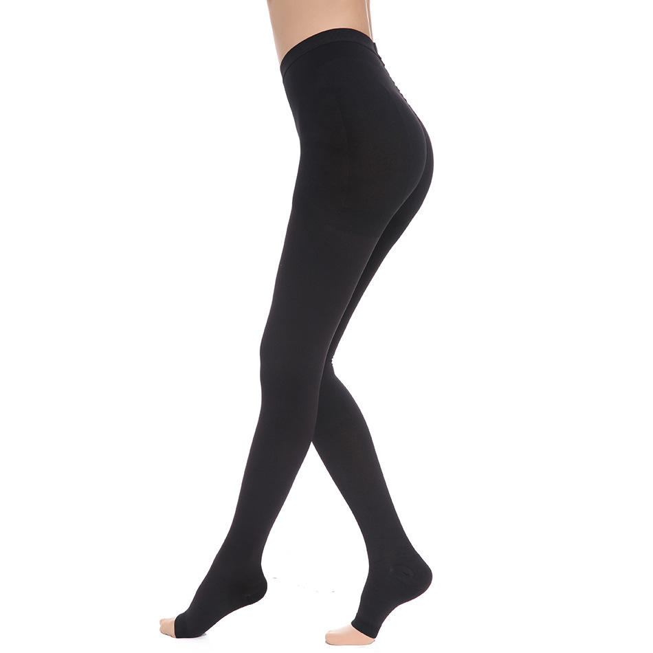 High Elastic Vein Tights Three-Level 34-46MmHg Pantyhose Outer Wear Leggings Women's High Waist Socks