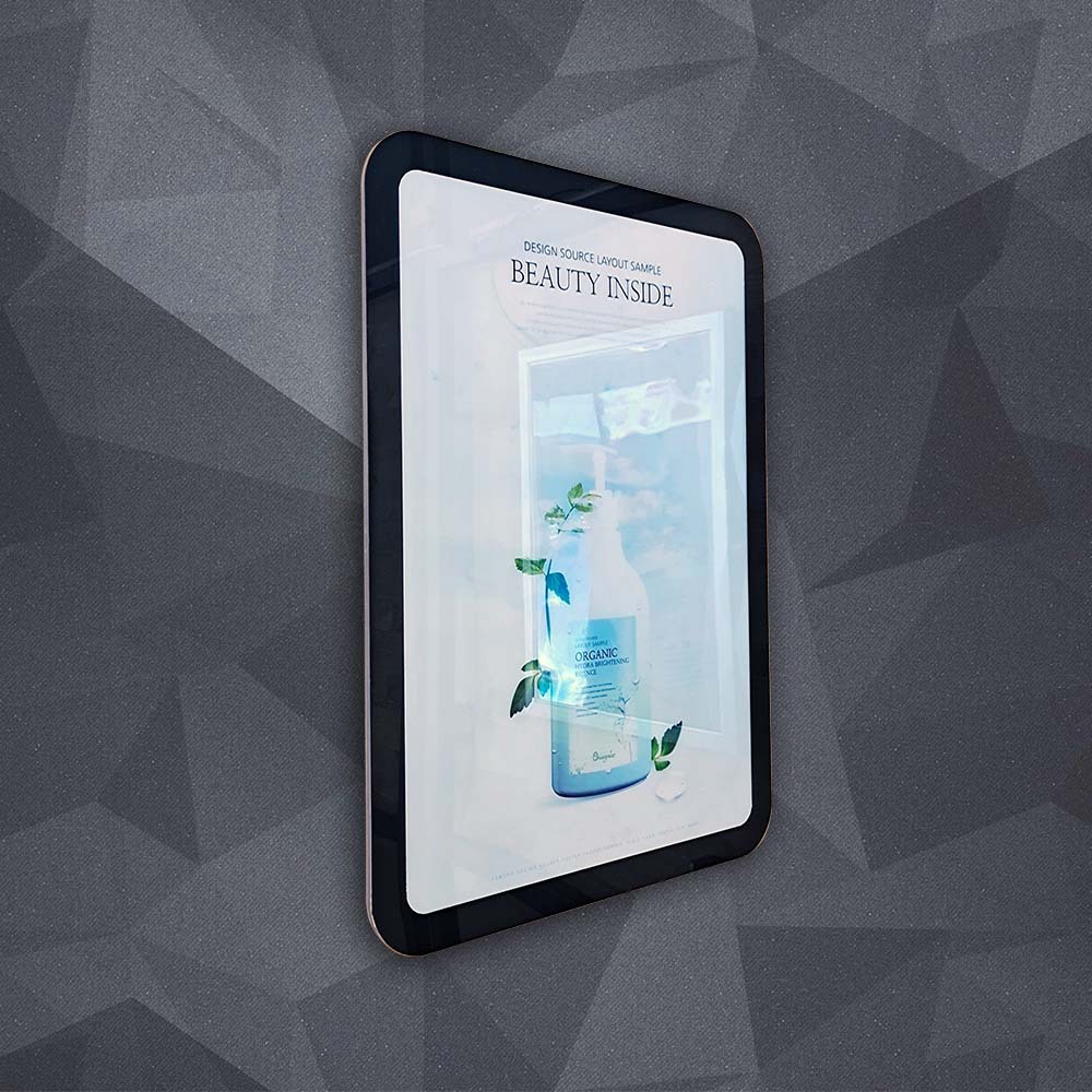 圆角led灯箱 无边磁吸水晶灯箱 门店橱窗形象 电影院广告灯箱