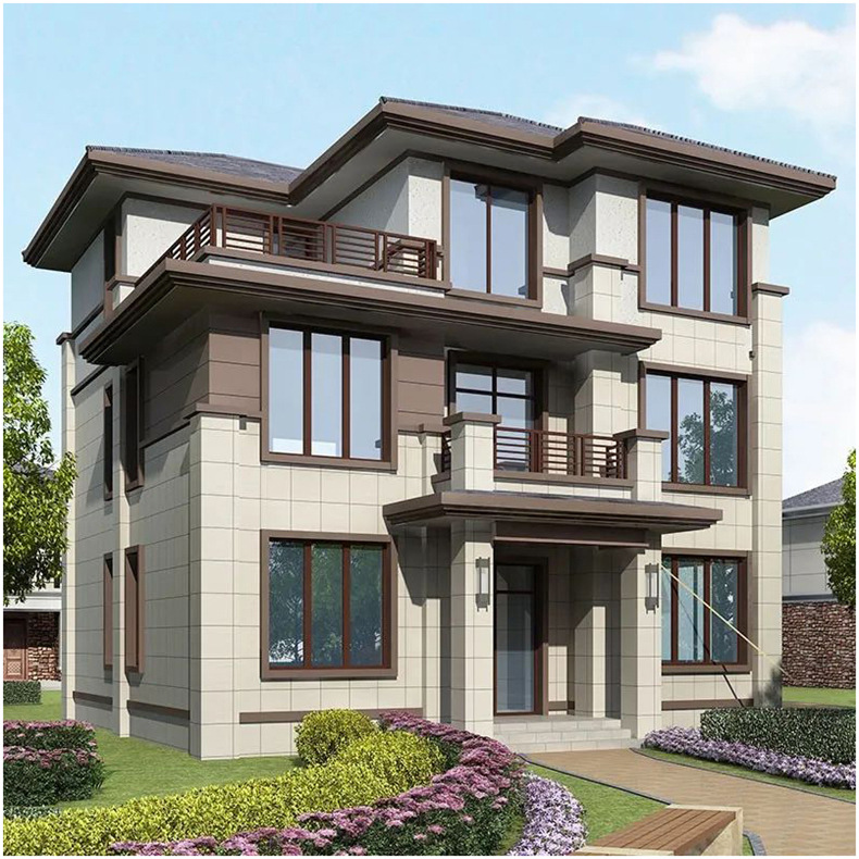 定制轻钢别墅水泥活动房轻钢结构装配式办公室农村二层轻钢别墅