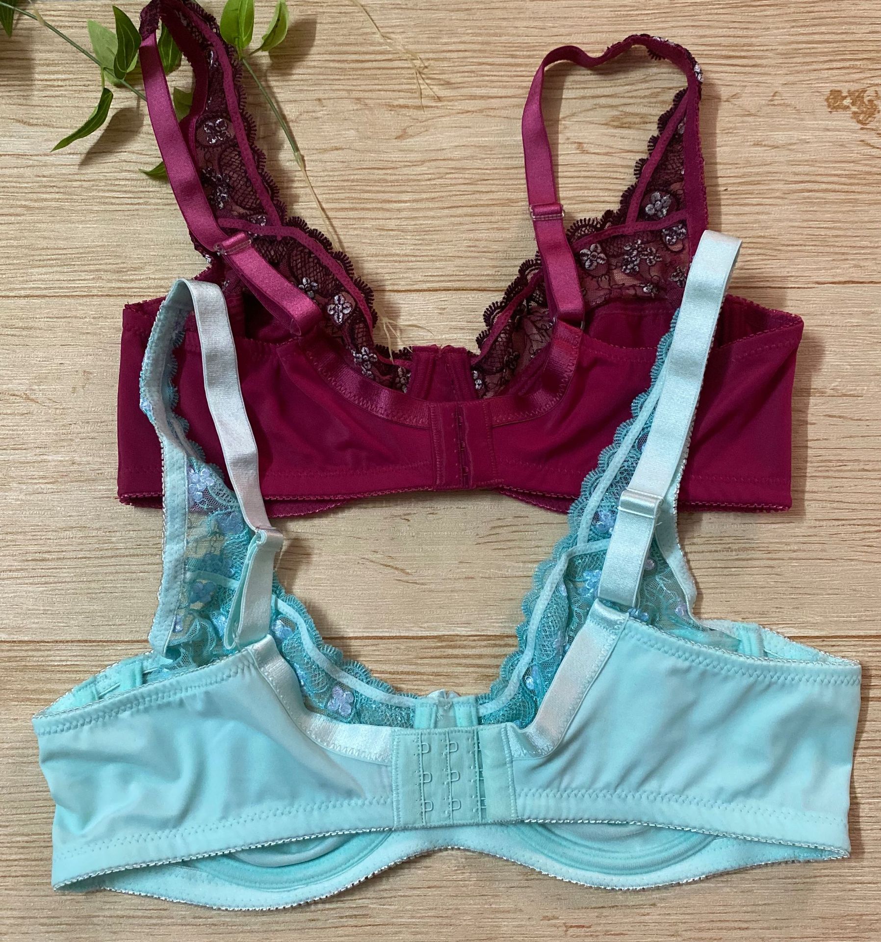 欧美内衣批发 外贸性感薄杯蕾丝绣花聚拢内衣