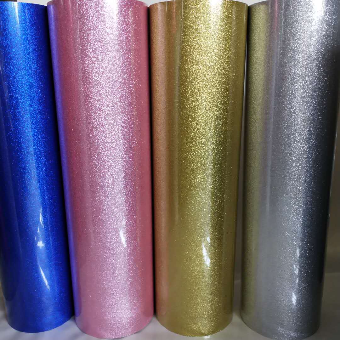 厂家直销pu高弹反光烫印膜金葱膜柔软性镜面金属刻字膜闪光格子膜