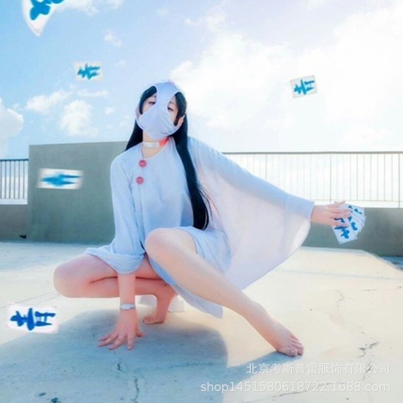 下流梗不存在的灰暗世界sox雪原之青cos服披风漫展cosplay服装女