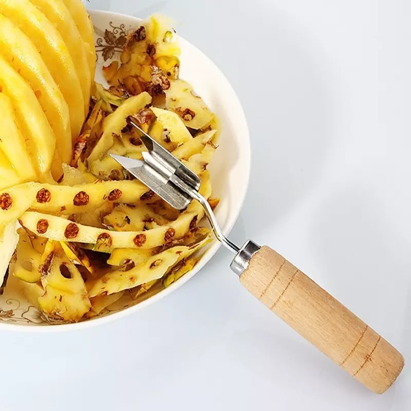不锈钢菠萝铲 菠萝去眼器 菠萝神器 水果切 水果刀 甘蔗刀 菠萝夹