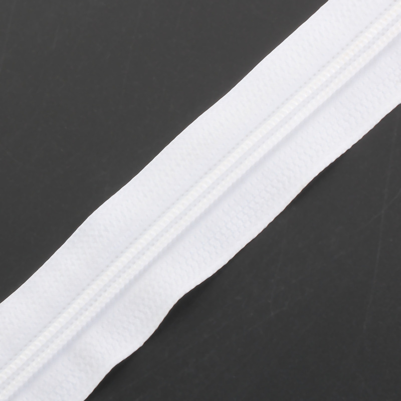 3#5#家纺尼龙服装辅料拉链 3#抱枕被套塑料拉锁 白色 码装 批发