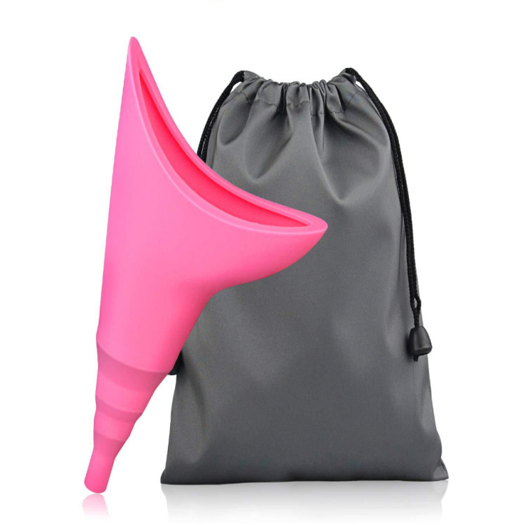 happy pee女士户外站立小便器硅胶尿壶可折叠野外用品女性排尿器