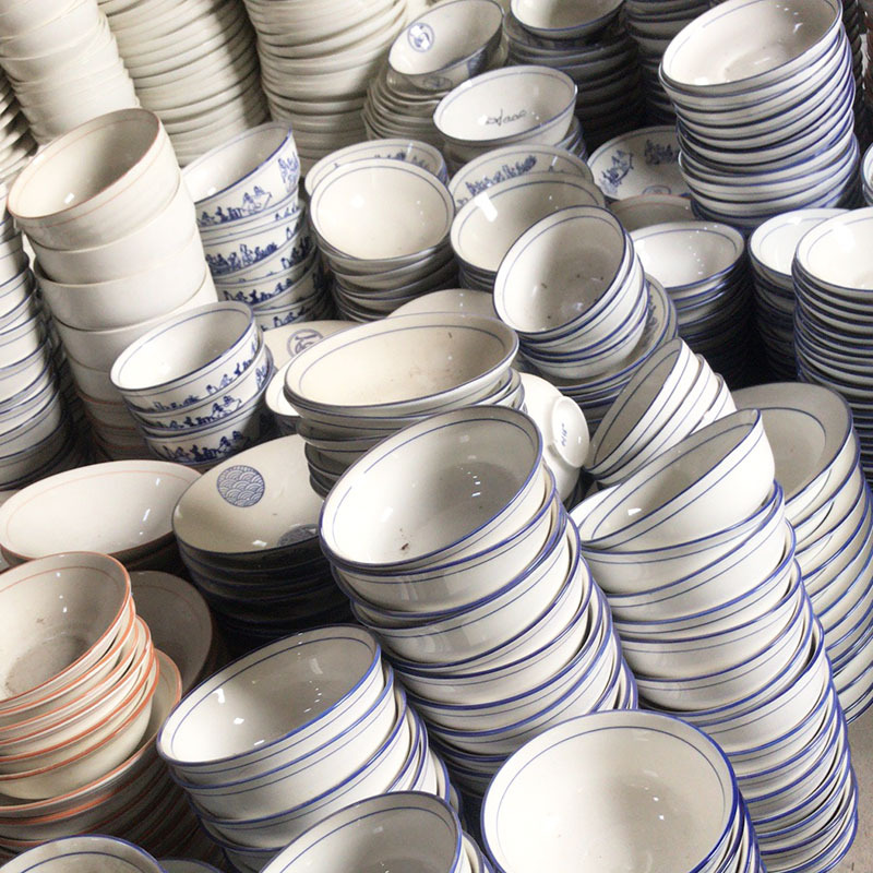 日用陶瓷外贸尾单杂件批发 夜市地摊货陶瓷碗盘 网红餐具