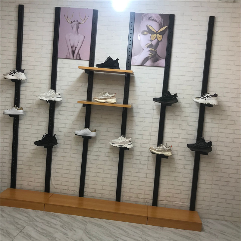 鞋店货架运动休闲鞋展示架男女上墙鞋架单双面网红自由组合架创意