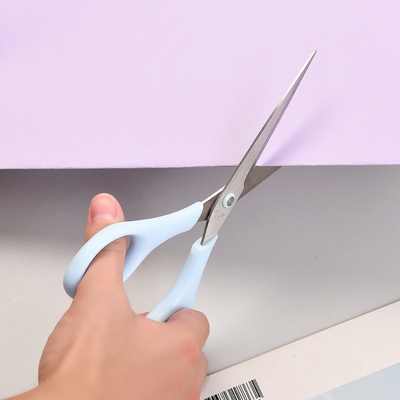 Factory Direct Supply Office Large Size Small Size Paper Cut Manual Scissor Stainless Steel Scissors Student Stationery Household Small Scissors