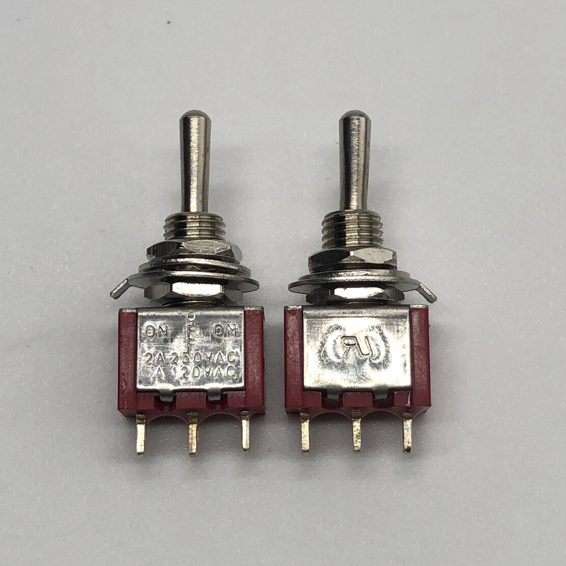 小型钮子开关mts-103 红色6mm三脚三档摇杆开关钮子开关mts-103