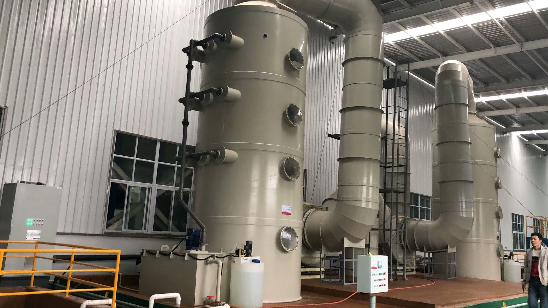 吸收塔pp塔pp净化塔pe罐pph尾气塔pph塔