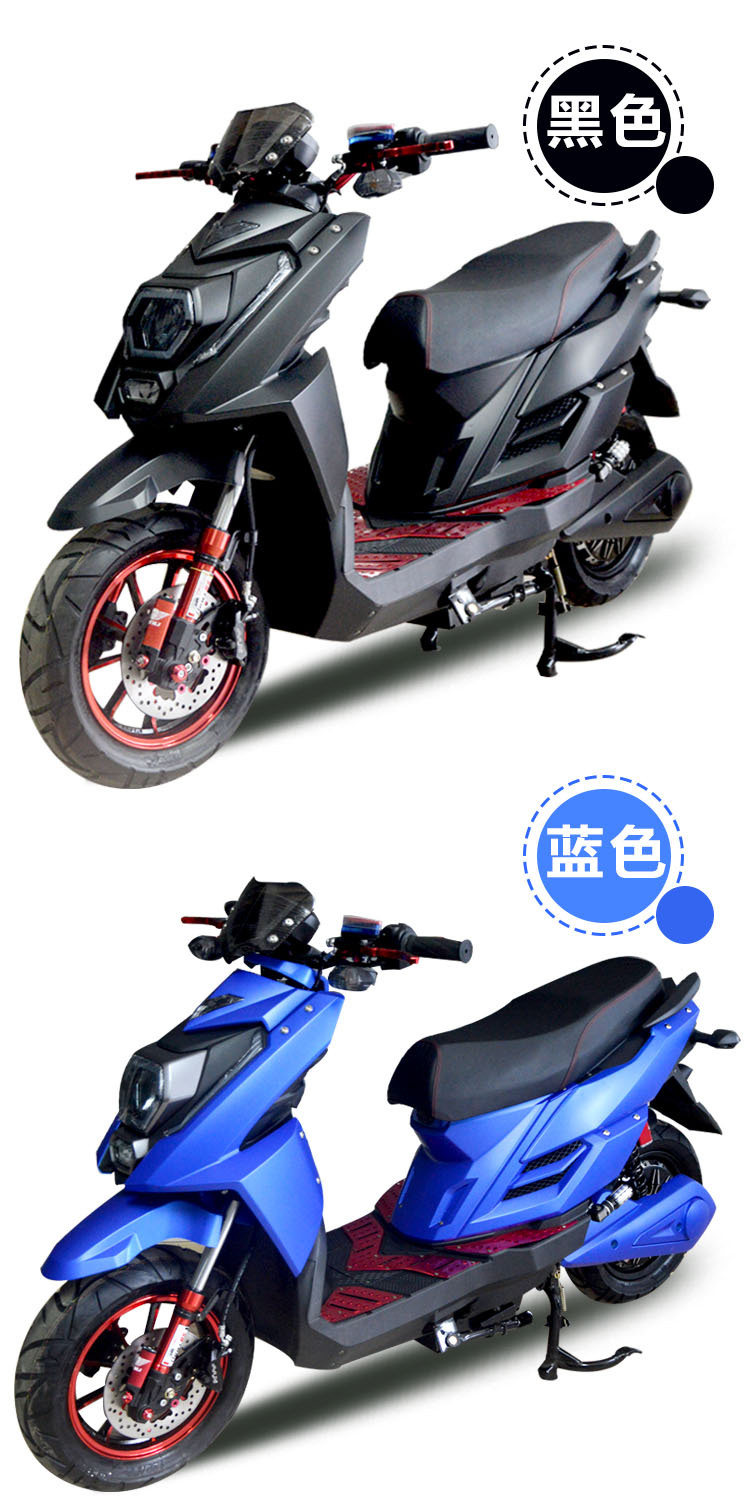新款聚龙ttx电动摩托车72v祖玛高速踏板电瓶车改装成人大功率酷车