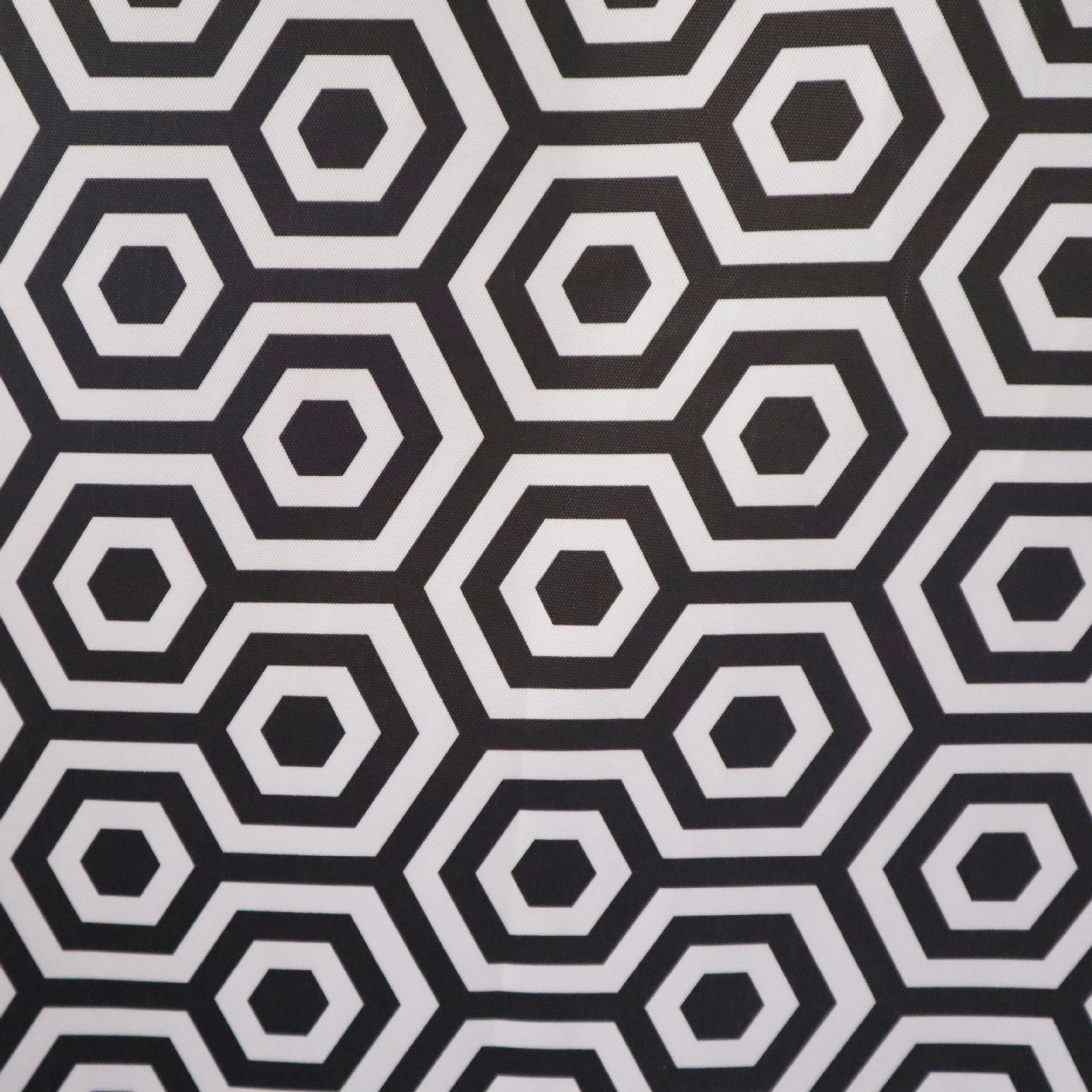 210d 15*19 牛津布黑色六边形拼接 防水pu银 帐篷 户外用具面料