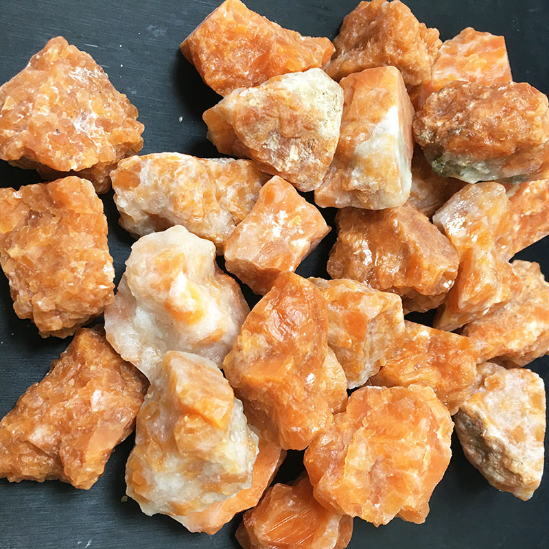 天然太阳石石原石 水晶碎石可雕刻消磁摆件矿物标本科学收藏摆件