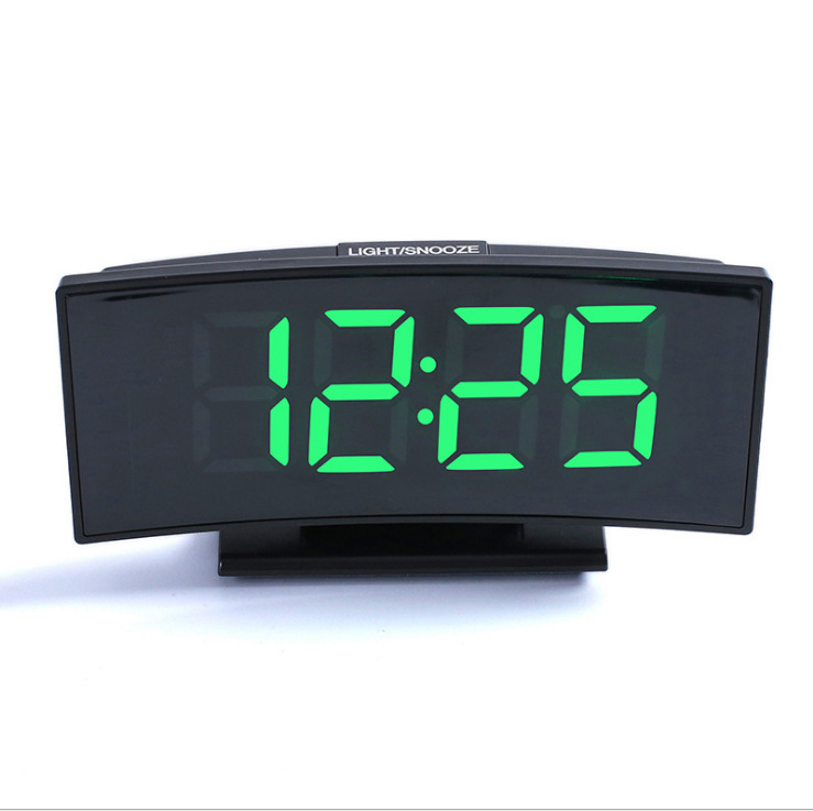多功能led大屏幕时钟桌面贪睡闹钟时间温度显示桌面闹钟跨境货源