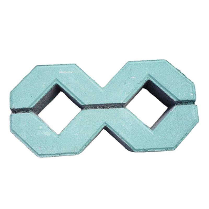 厂家直销绿色8字砖草坪砖 停车场植草砖八字草坪砖生态护坡砖定制