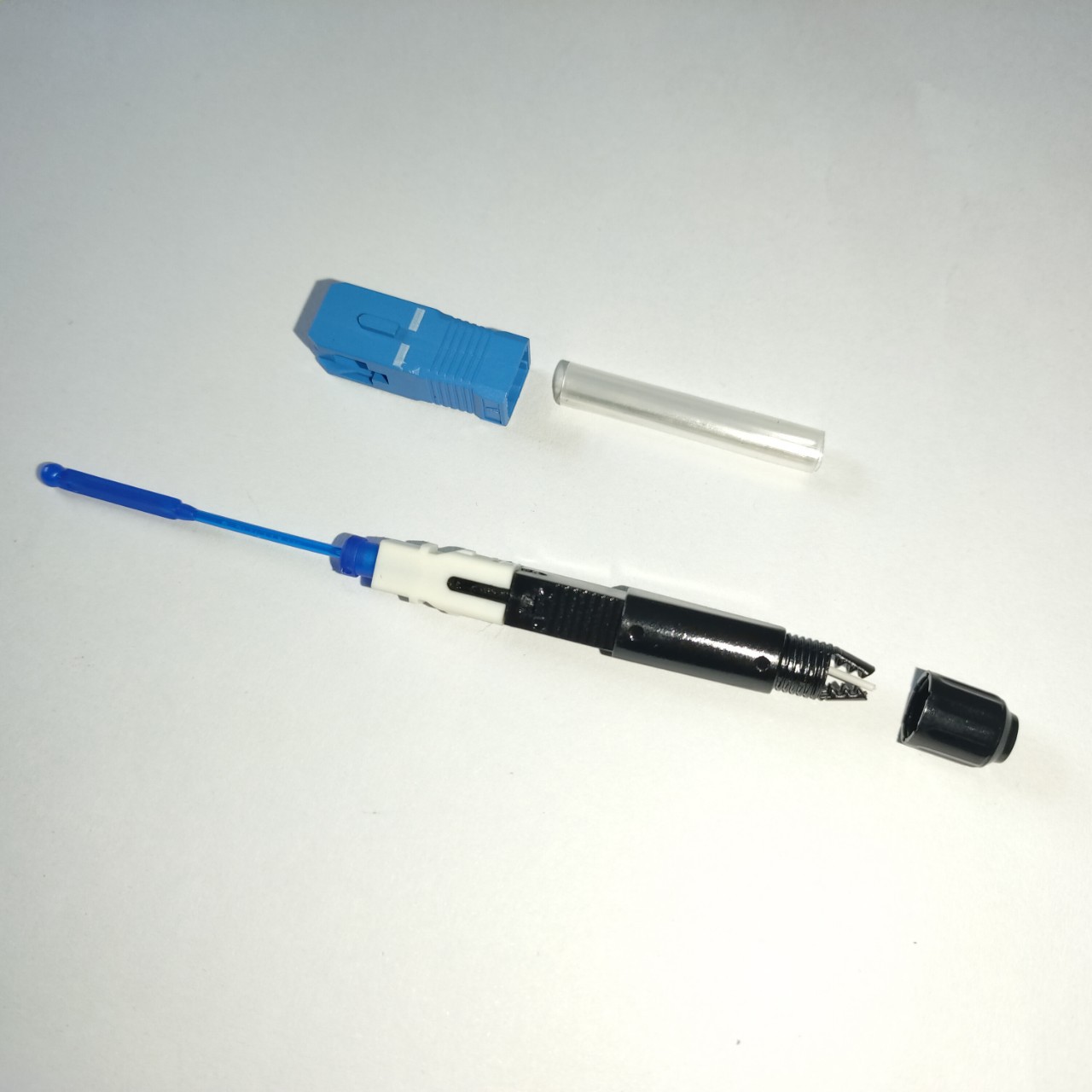 通用fc热熔型裸光纤冷接子皮线光缆对接子快速冷接子连接器电信级