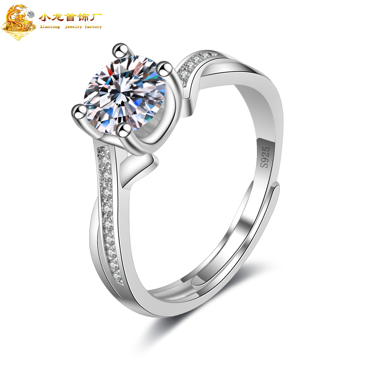 直播网红拼多多爆款一件代发镶钻缠绵纽臂牛头戒指女 工厂直销