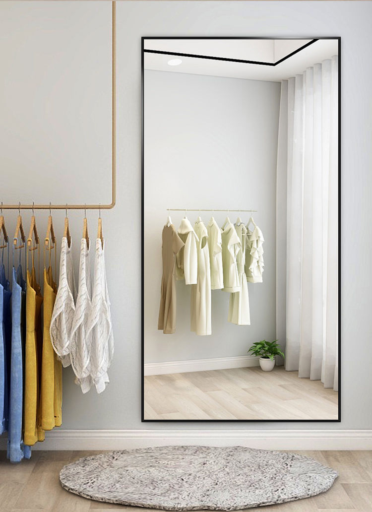 服装店大镜子显瘦拍视频图片镜子全身全身镜落地镜模特跳舞试衣镜-阿