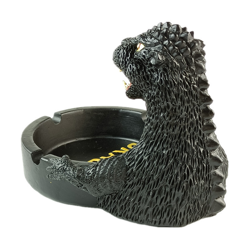 哥斯拉烟灰缸树脂工艺品怪兽之王godzilla烟灰缸创意家用客厅摆件
