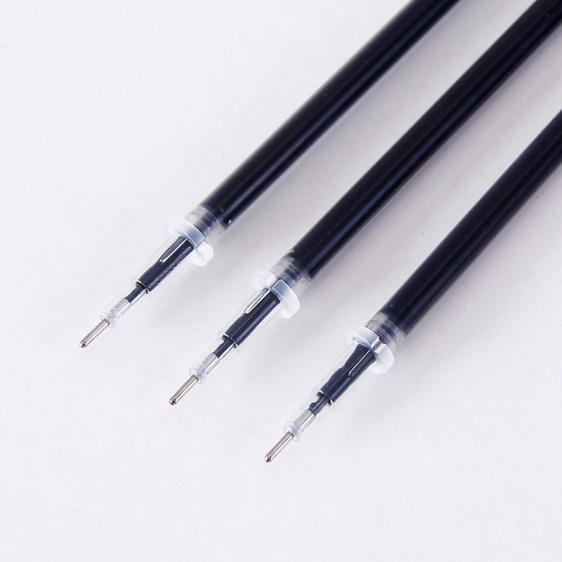 (特价)学生黑色碳素中性笔笔芯子弹头全针管替换芯0.5mm考试笔芯