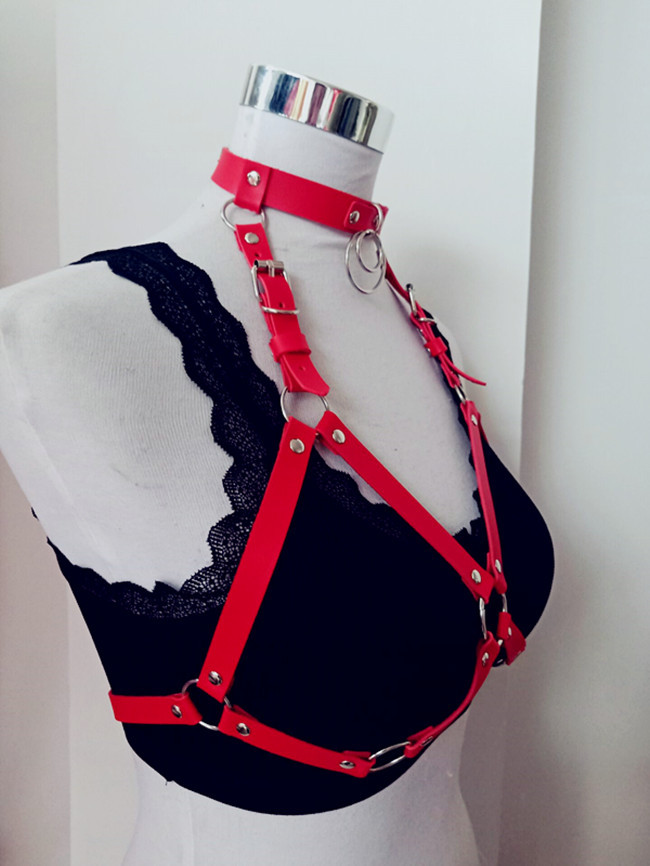 日韩系sm束缚胸带原宿硬妹女生束胸塑身美体饰品酒吧演出百搭