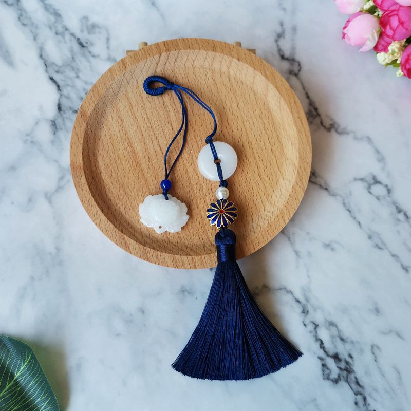 中国风流苏旗袍压襟挂件汉服古风穗子复古衣襟配饰胸针古典吊坠女