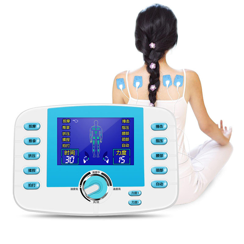 跨境厂家供应销多功能按摩仪家用理疗仪多功能数码电子按摩仪
