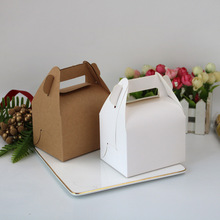 新款欧式喜糖盒 大号牛皮纸礼品礼物盒手拎蛋糕包装纸盒厂家直销