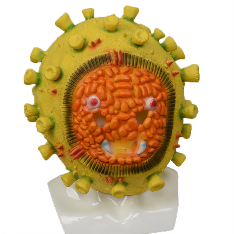 万圣节冠状病毒2019-ncov面具乳胶教学模型宣传道具厂家批发