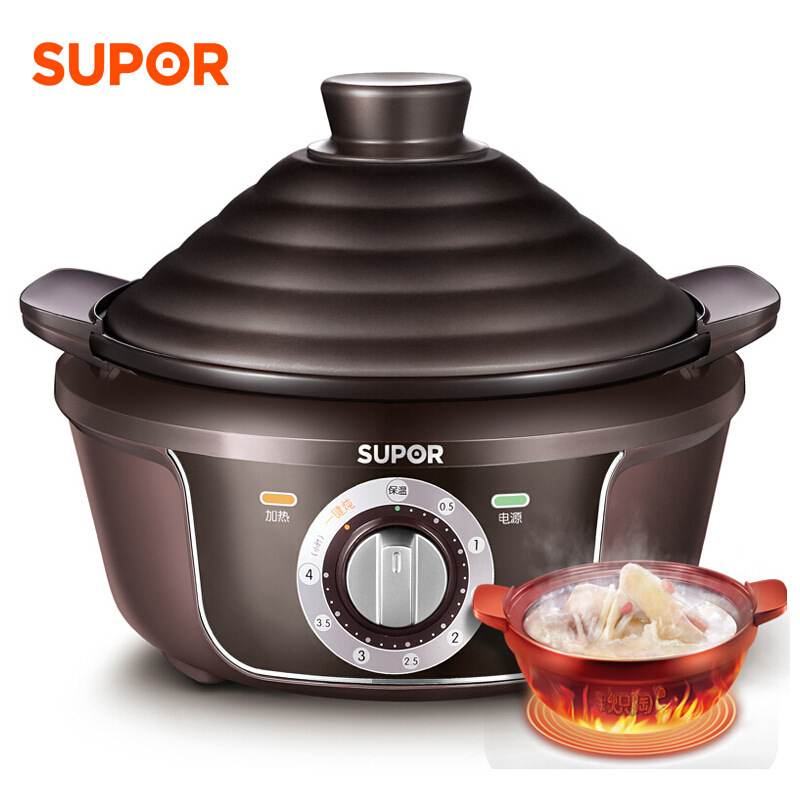 苏泊尔 tg30yk802-40电炖锅3l 煲汤锅燕窝炖锅预约定时中华炽陶瓷