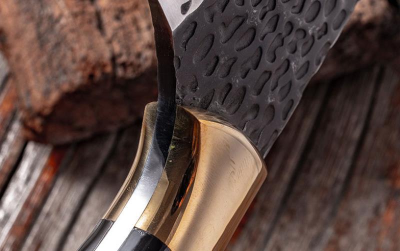 德国手工锻打剔骨刀杀猪专用吹毛断发肉联厂分割卖肉尖刀厨房刀具