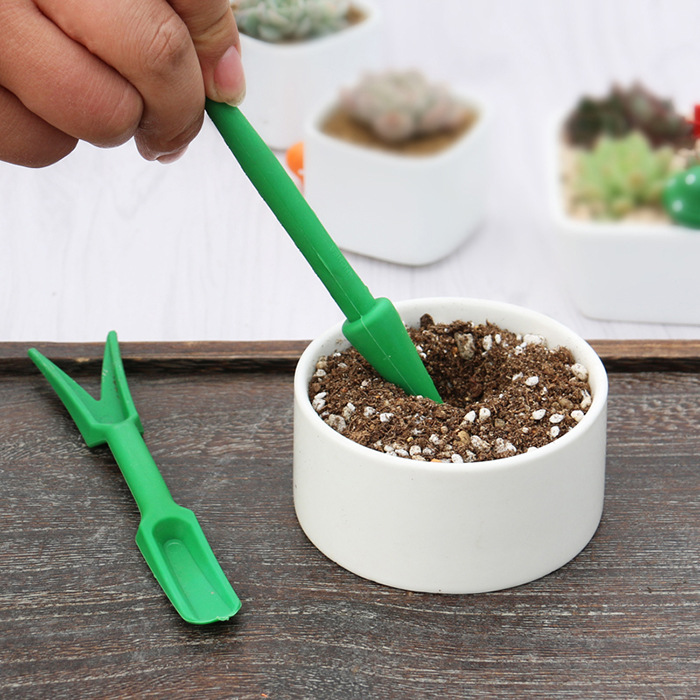 多肉种植工具组合 气吹 起苗器打孔器 迷你三件套