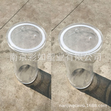 透明亚克力脱泡负压筒有机玻璃密封真空桶密封罐-0.1MPA定制加工
