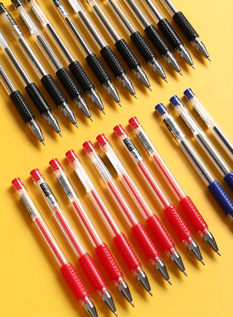 供应批发x9中性笔 0.5mm水性碳素签字笔黑红蓝学生办公文具中性笔