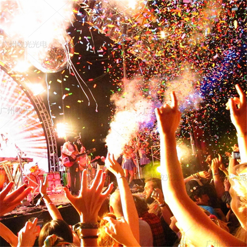 酒吧气氛道具暴风雪大型彩纸机舞台二氧化碳大型碎纸机彩虹机