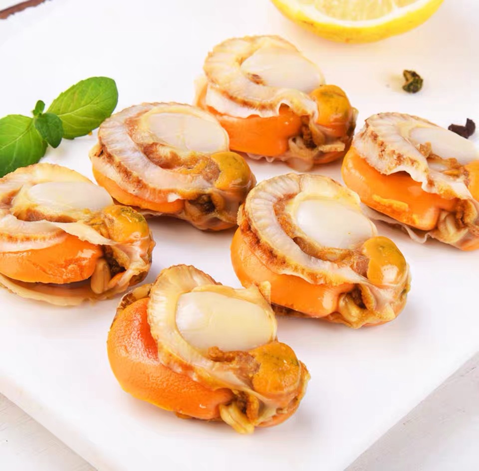 海鲜鲜活田螺粉丝扇贝现剥新鲜冷冻扇贝肉海产贝类肉厂家直销