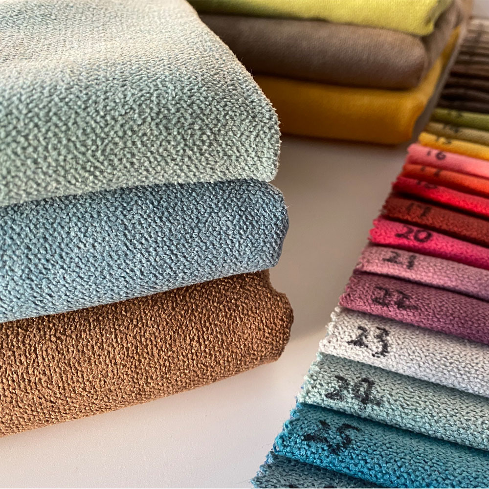 沙发布料 冰雪绒针织纯色雪花绒布 短毛颗粒绒抱枕软包拉毛布料