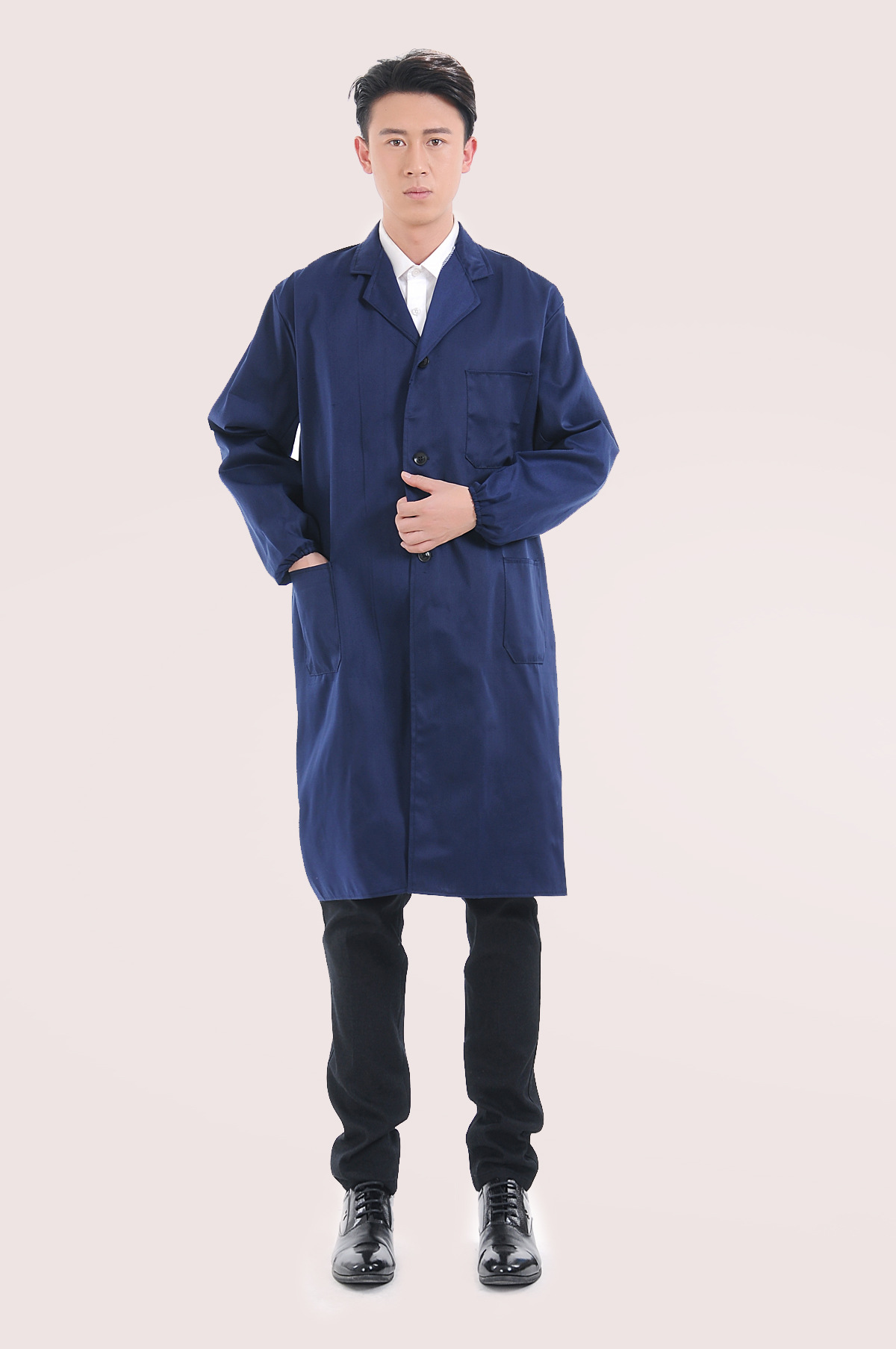 蓝大褂工作服长款男女长袖短袖劳保服迷彩大褂厂服汽修耐脏耐磨搬