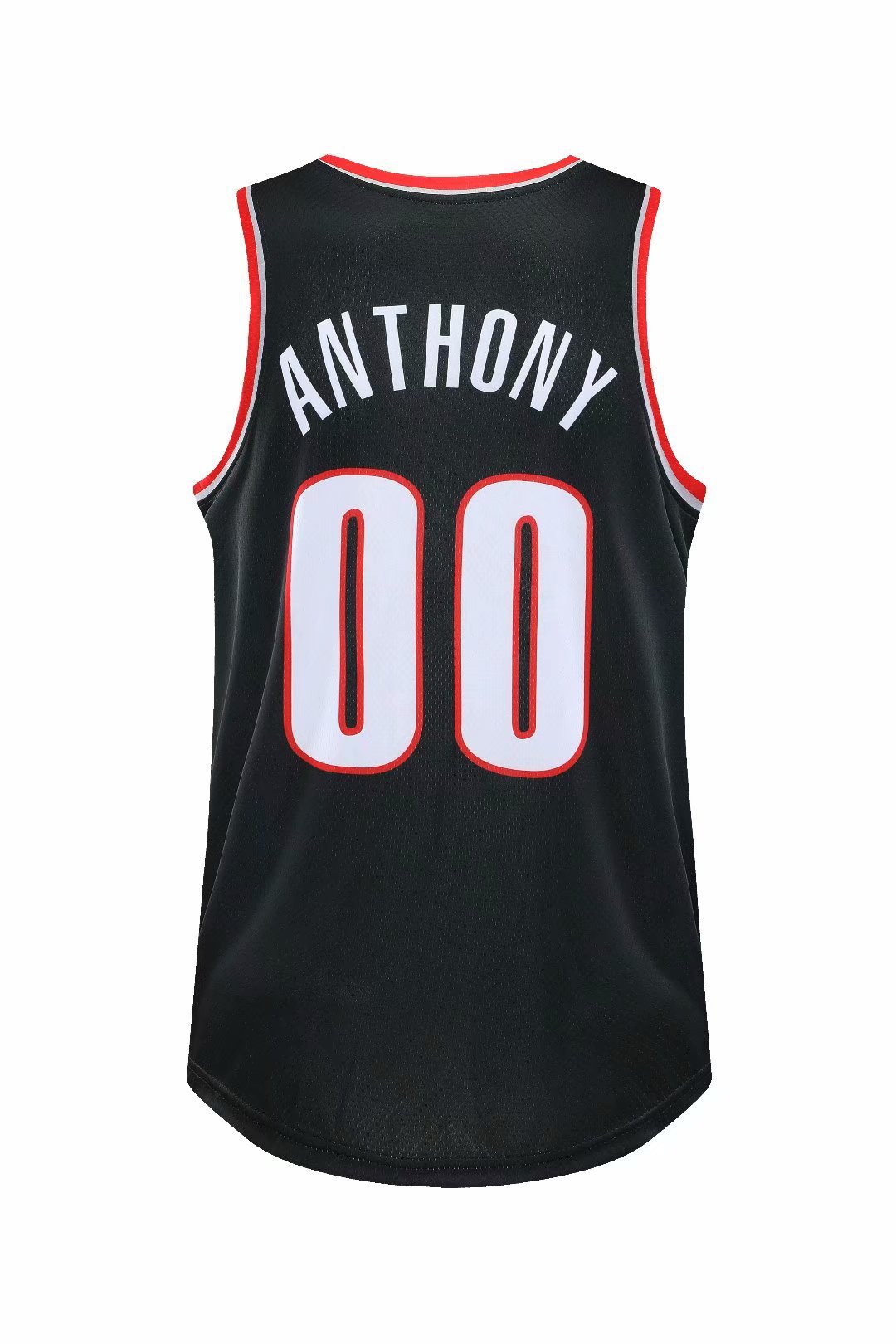 开拓者00号安东尼城市奖励版全身印数码印花球衣球裤套装一件代发