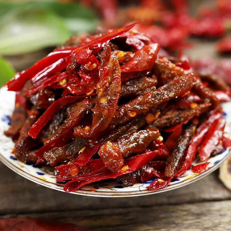 【一件代发】麻辣冷吃牛肉丝130g休闲食品麻辣味肉类熟食网红小吃