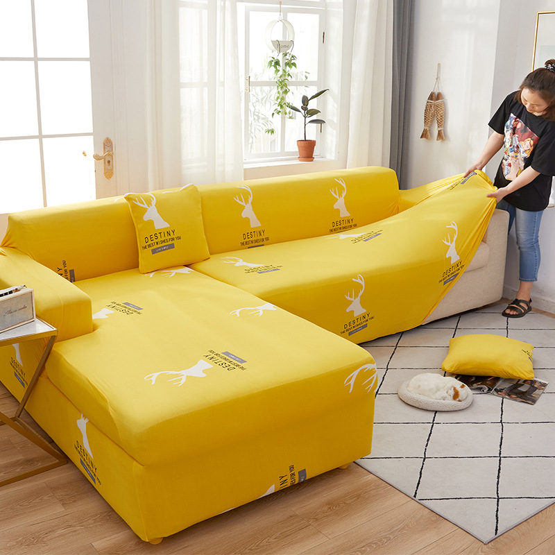 Sofa Cover All-Inclusive Universal Cover Four Seasons Universal Cross-Border American Style Sponge Seat Cover Dustproof in Stock Wholesale