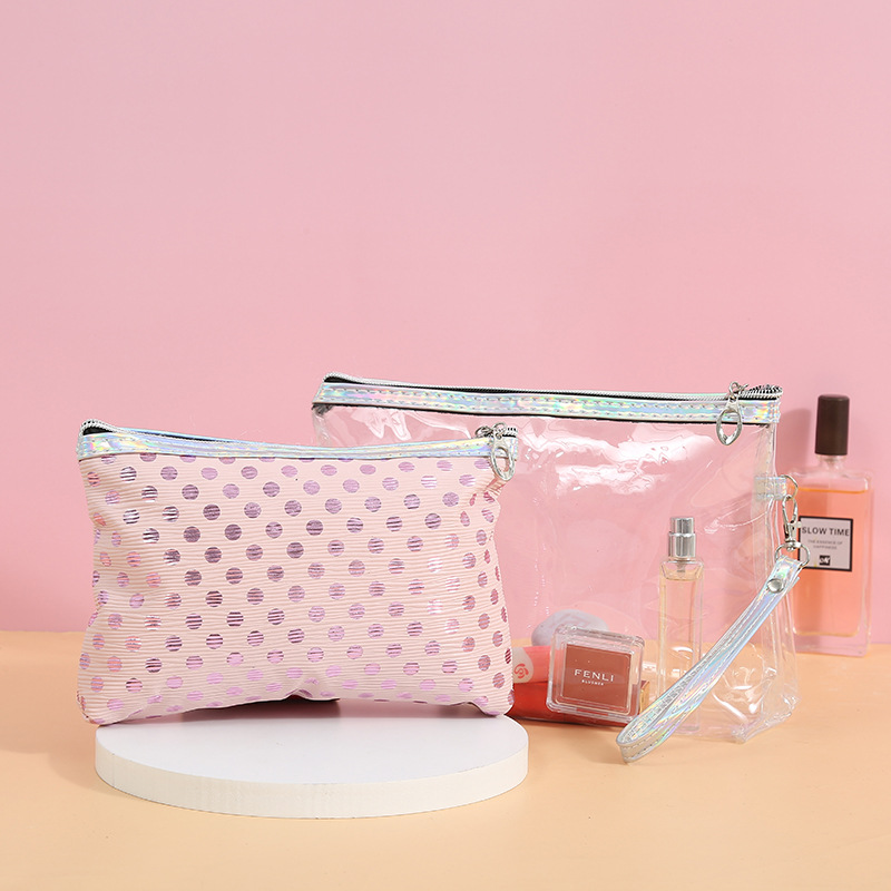 New Simple Style Daily Portable Wash Bag Travel Portable Convenient Cosmetic Bag Zipper Storage Bag